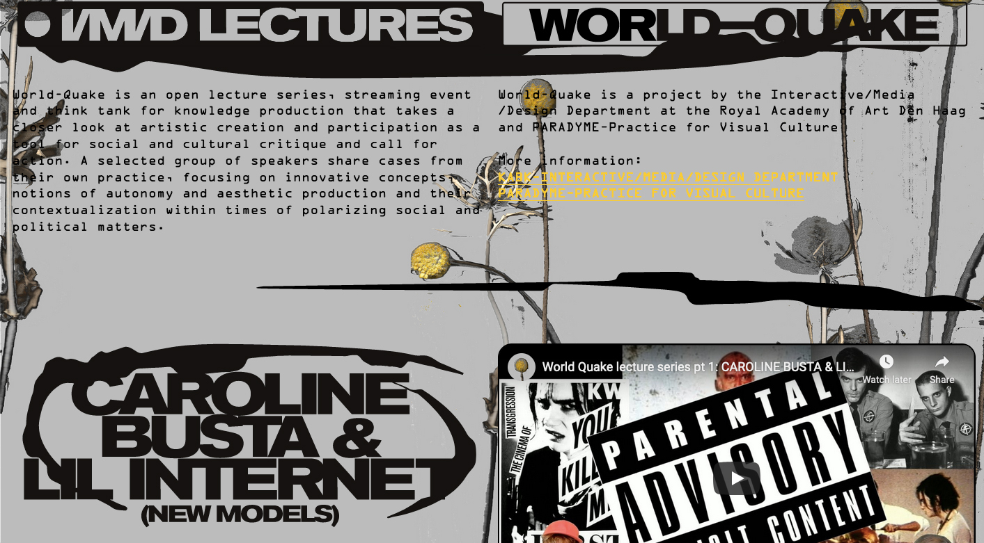 World-Quake lecture series 2021